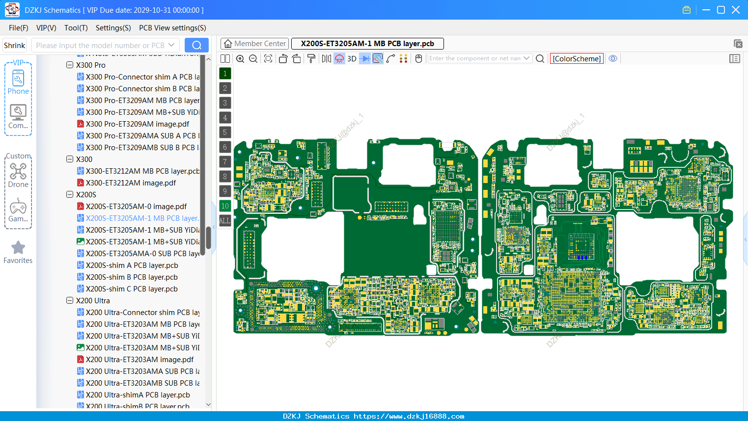 Vivo X200S-ET3205AM-1 MB PCB Layer
